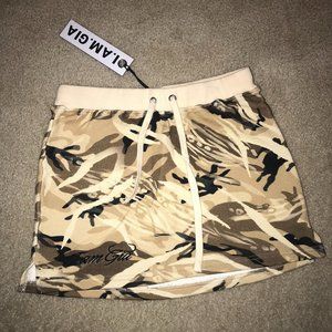 I am gia camo skirt (mauve skirt)